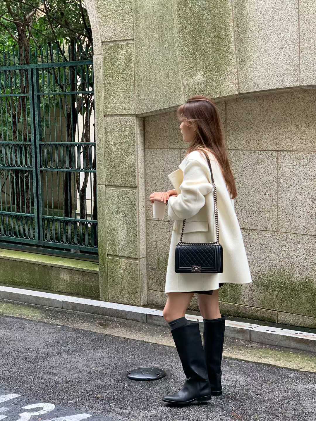 B119.大V家90%WOOL名媛手工大衣