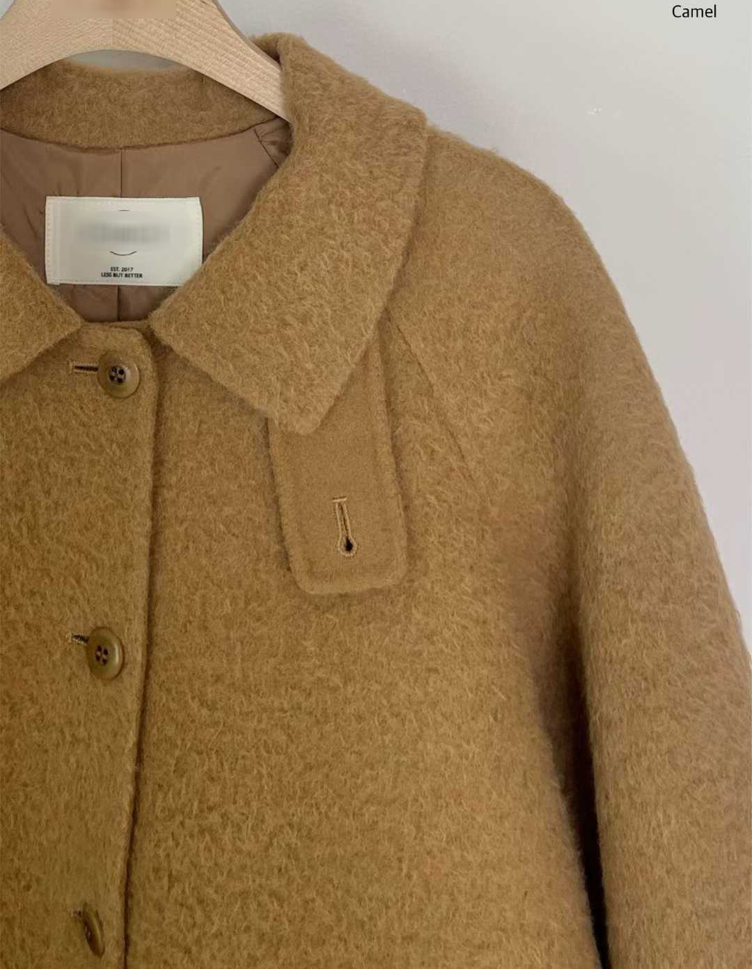 B20.小V家BABYALPACA領造型中長手工大衣