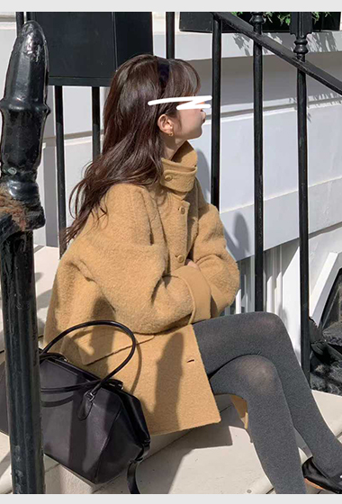 B20.小V家BABYALPACA領造型中長手工大衣