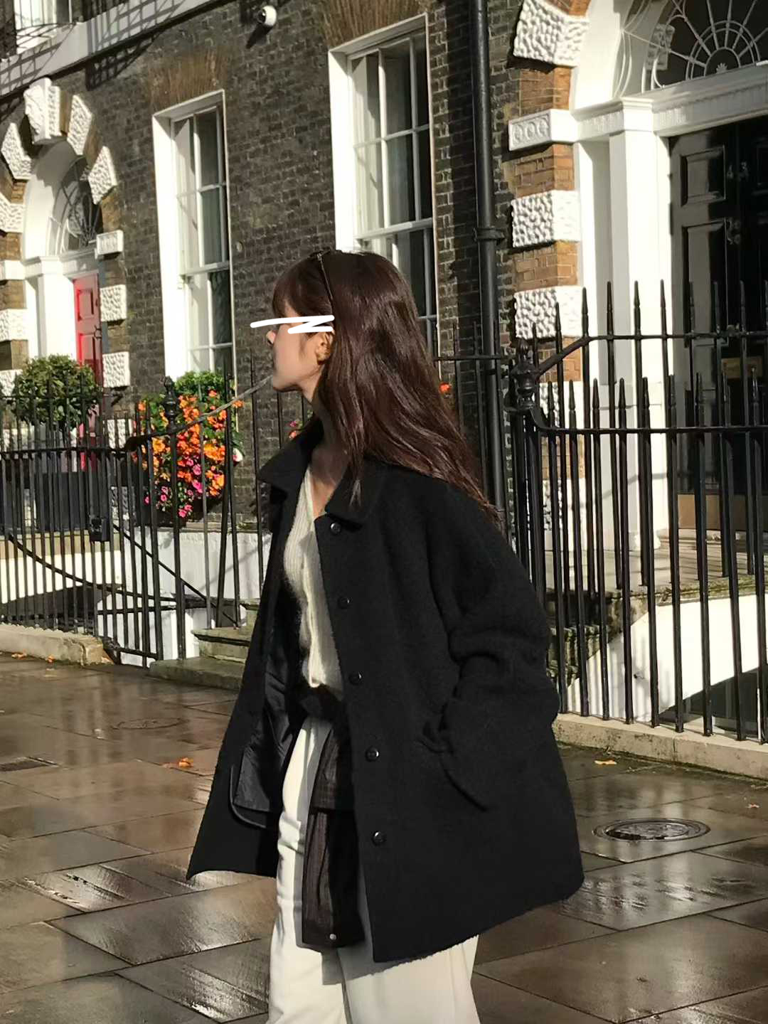 B20.小V家BABYALPACA領造型中長手工大衣