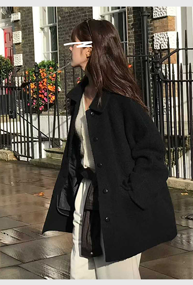 B20.小V家BABYALPACA領造型中長手工大衣