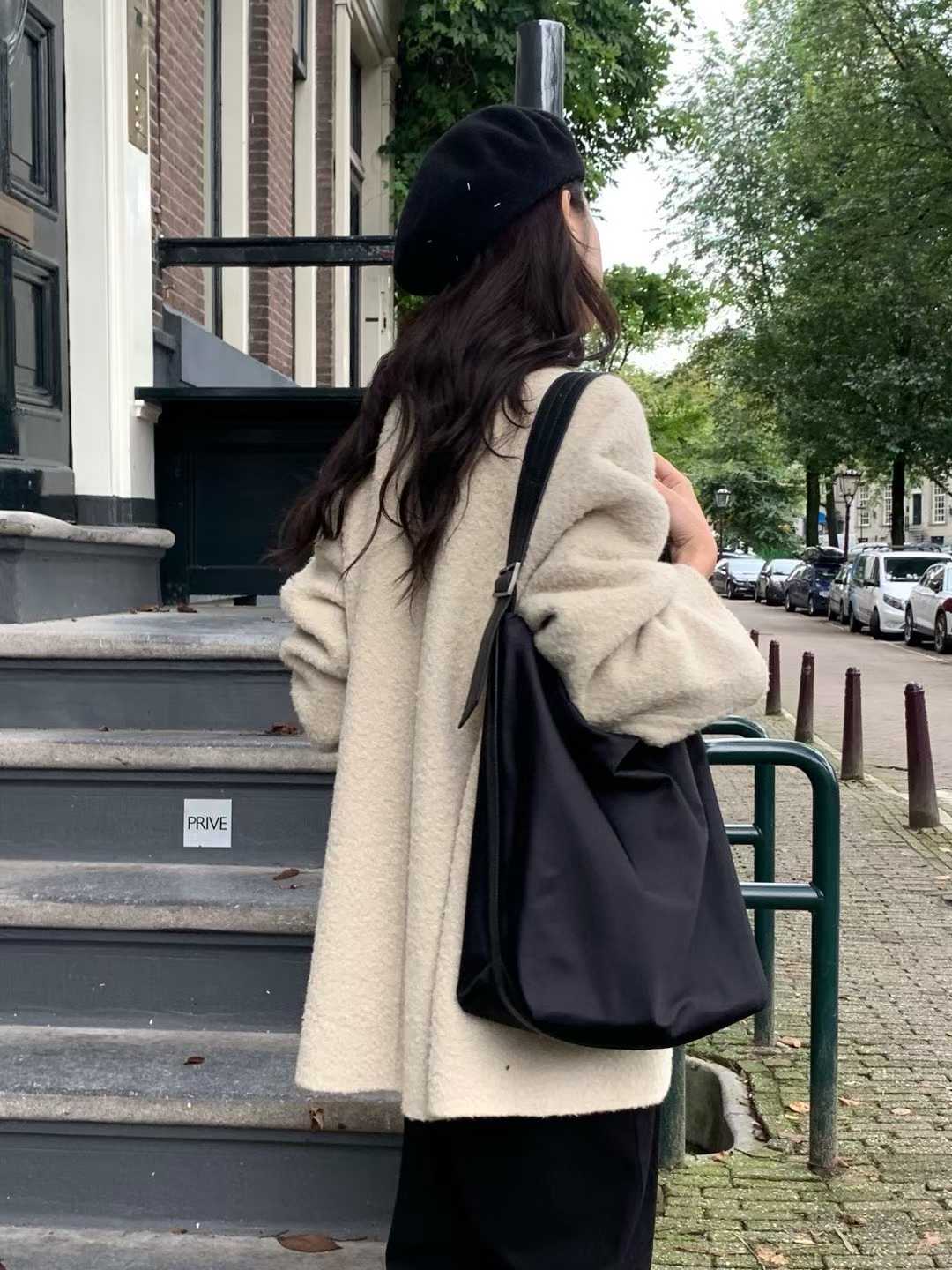 B20.小V家BABYALPACA領造型中長手工大衣