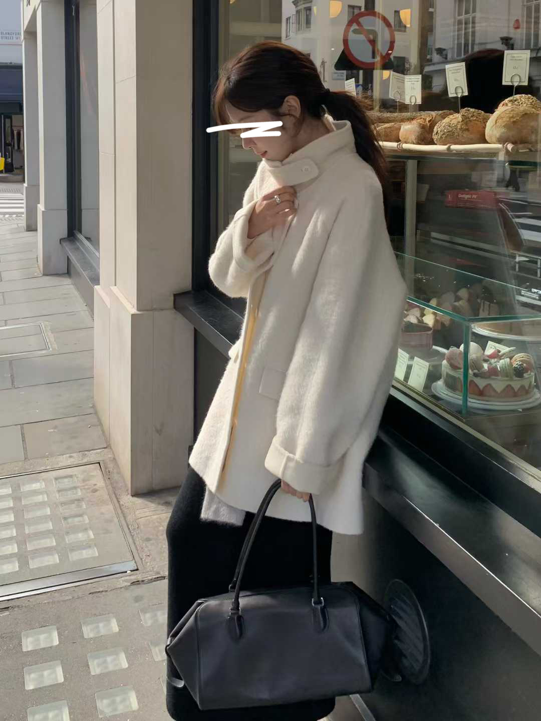 B20.小V家BABYALPACA領造型中長手工大衣