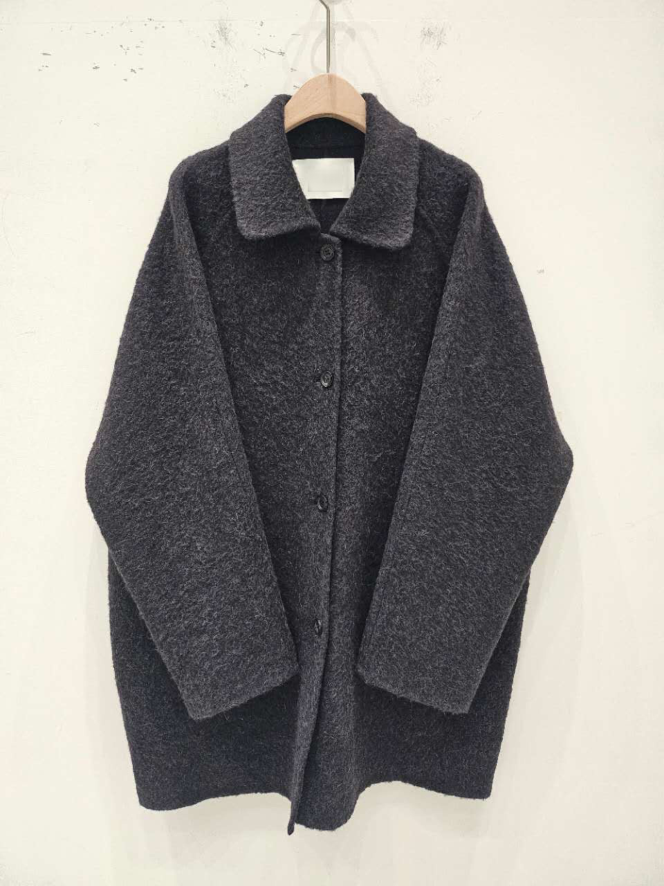 B51.星星家溫暖駝羊毛質感翻領大衣