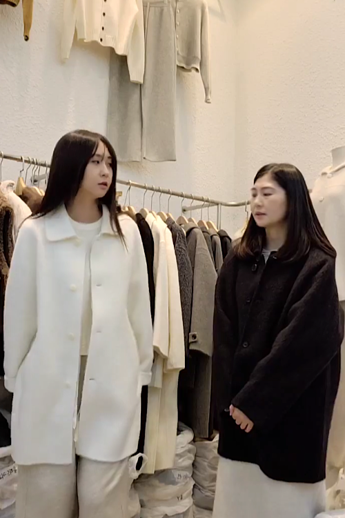 B51.星星家溫暖駝羊毛質感翻領大衣