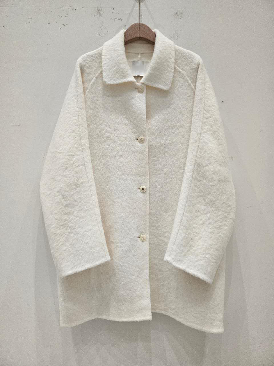 B51.星星家溫暖駝羊毛質感翻領大衣