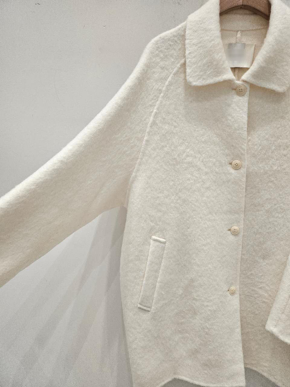 B51.星星家溫暖駝羊毛質感翻領大衣