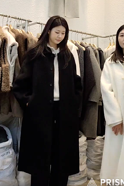 B52.星星家駝羊毛絨感氣質長版大衣