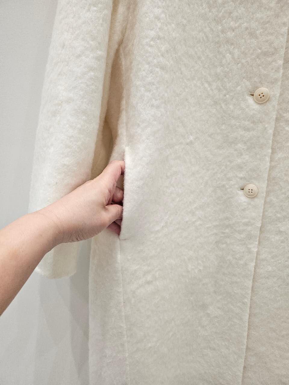 B52.星星家駝羊毛絨感氣質長版大衣