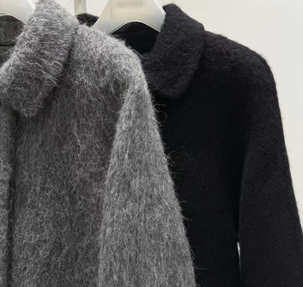 質感家暗門襟長版手工大衣