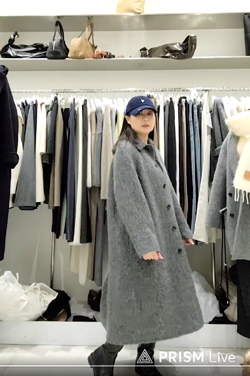 B88.質感家暗門襟長版手工大衣