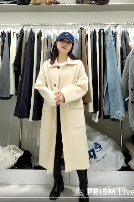 B87.質感家氣質雙口帶長版手工大衣