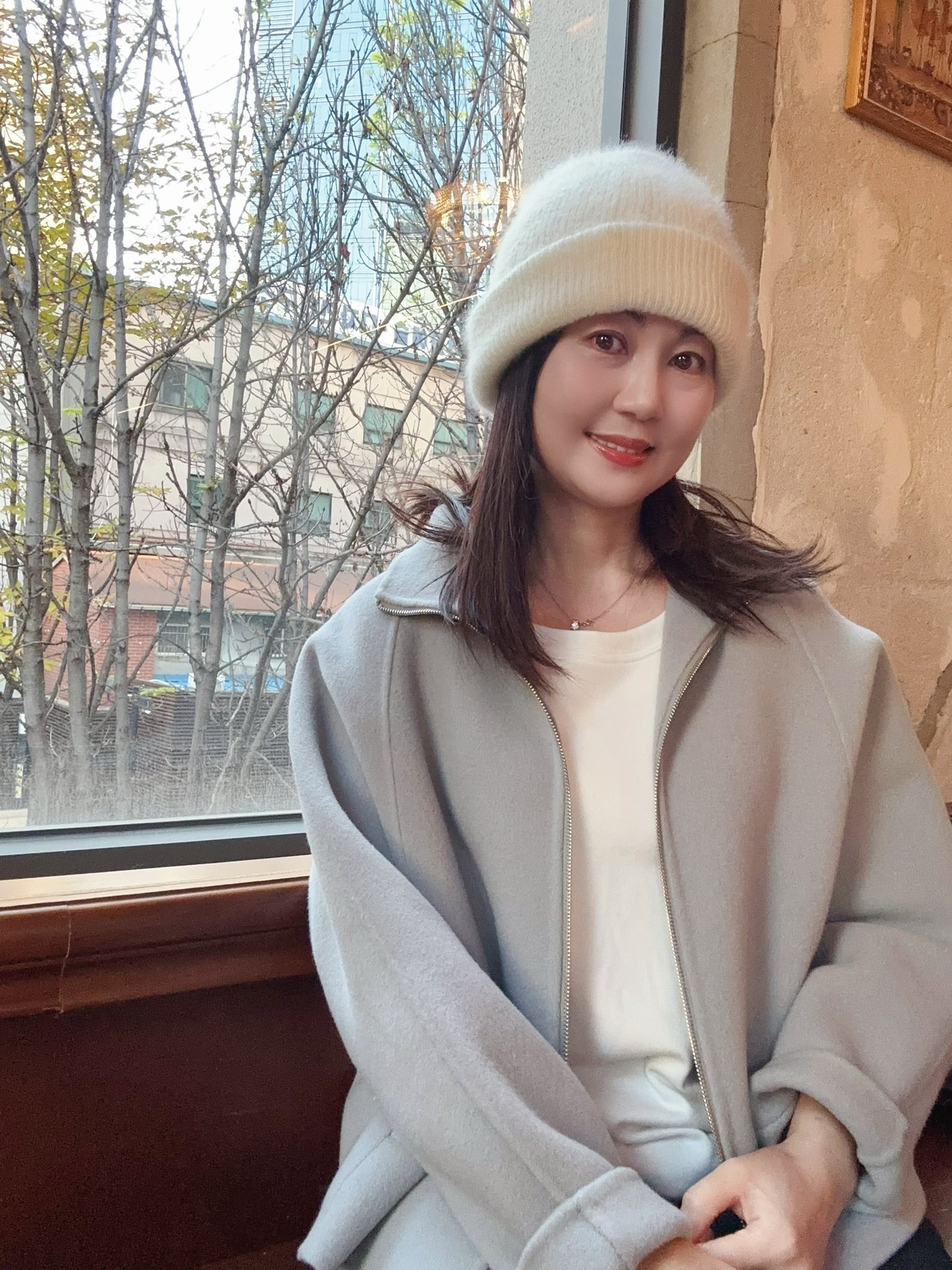 B122.首選時髦立領拉鍊手工短大衣