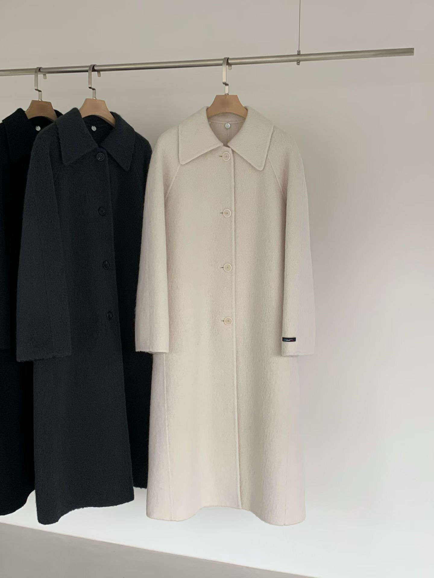 B14.名媛女孩蘇利駝羊毛手工長大衣