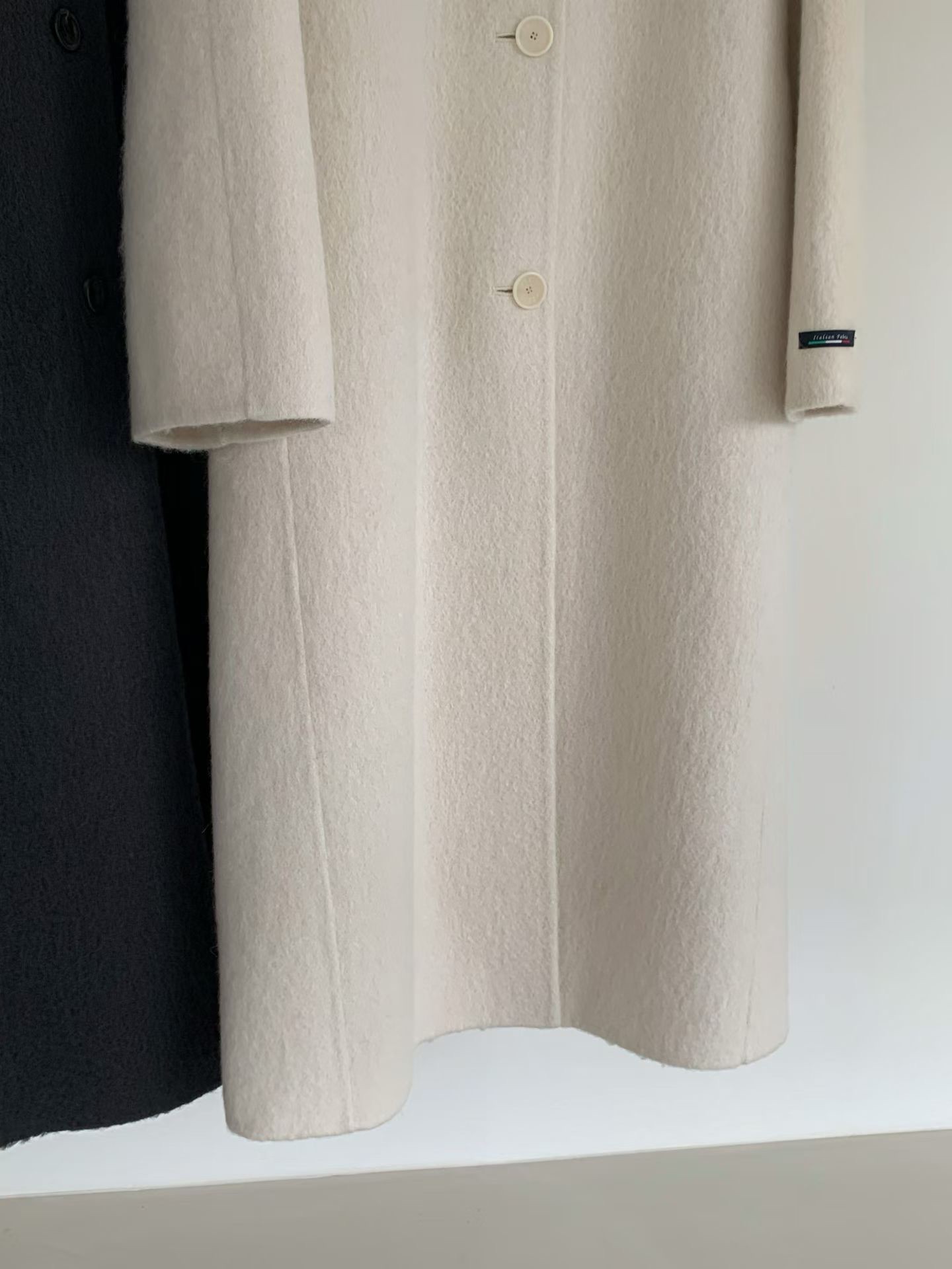 B14.名媛女孩蘇利駝羊毛手工長大衣