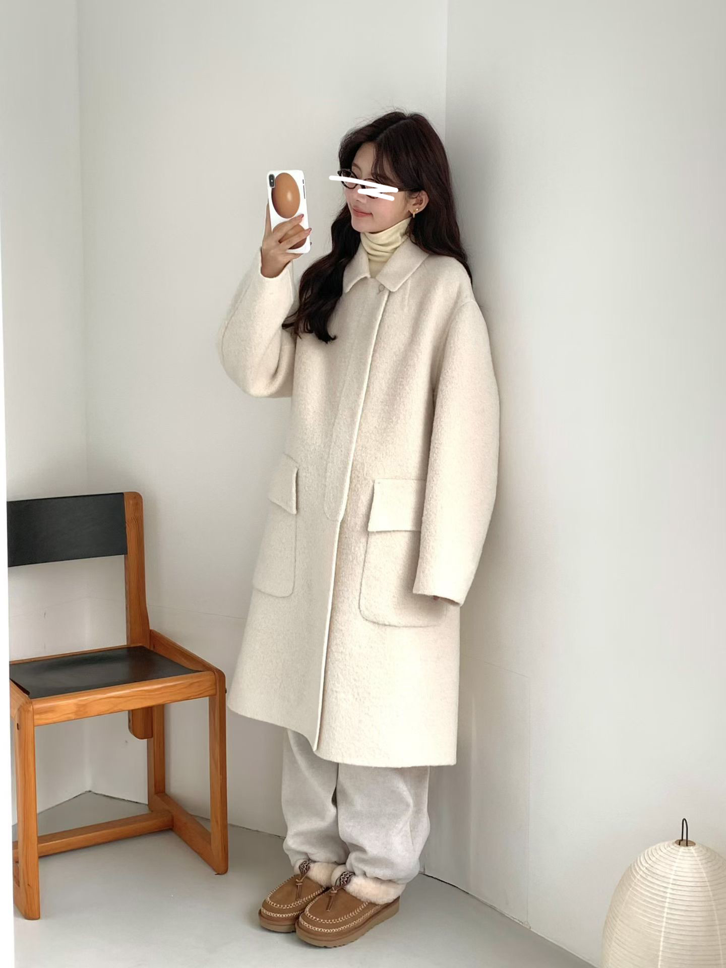 B12.氣質甜漾BABY駝羊毛手工大衣