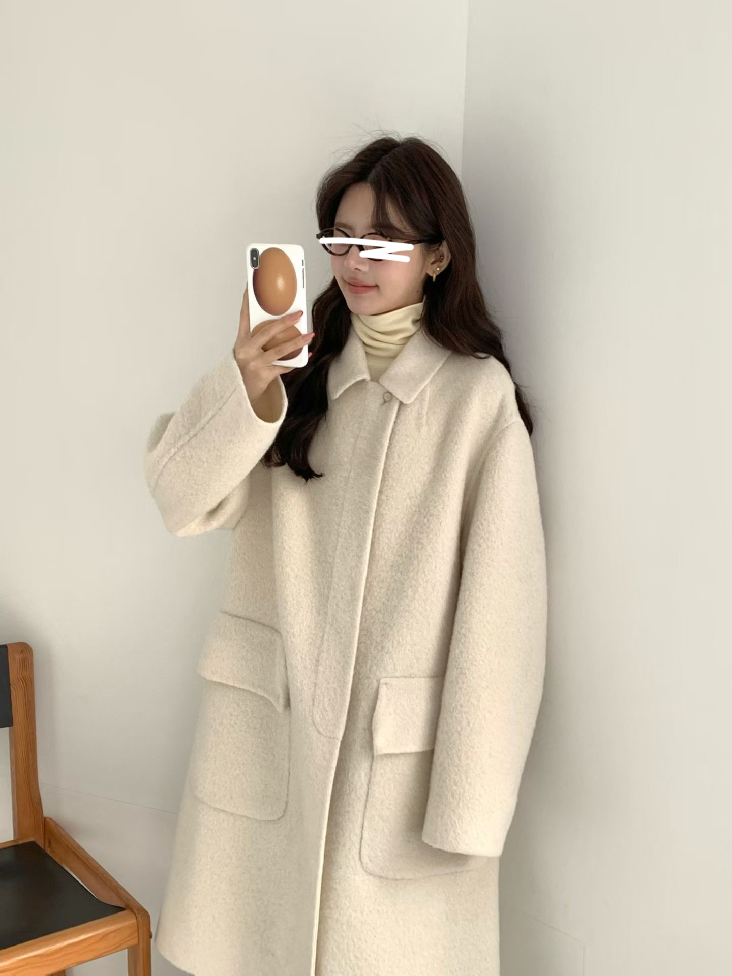 B12.氣質甜漾BABY駝羊毛手工大衣