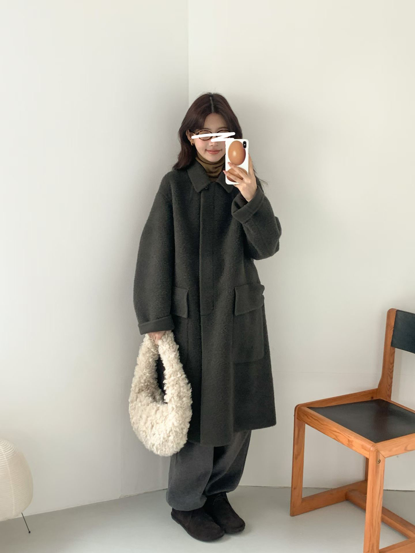 B12.氣質甜漾BABY駝羊毛手工大衣