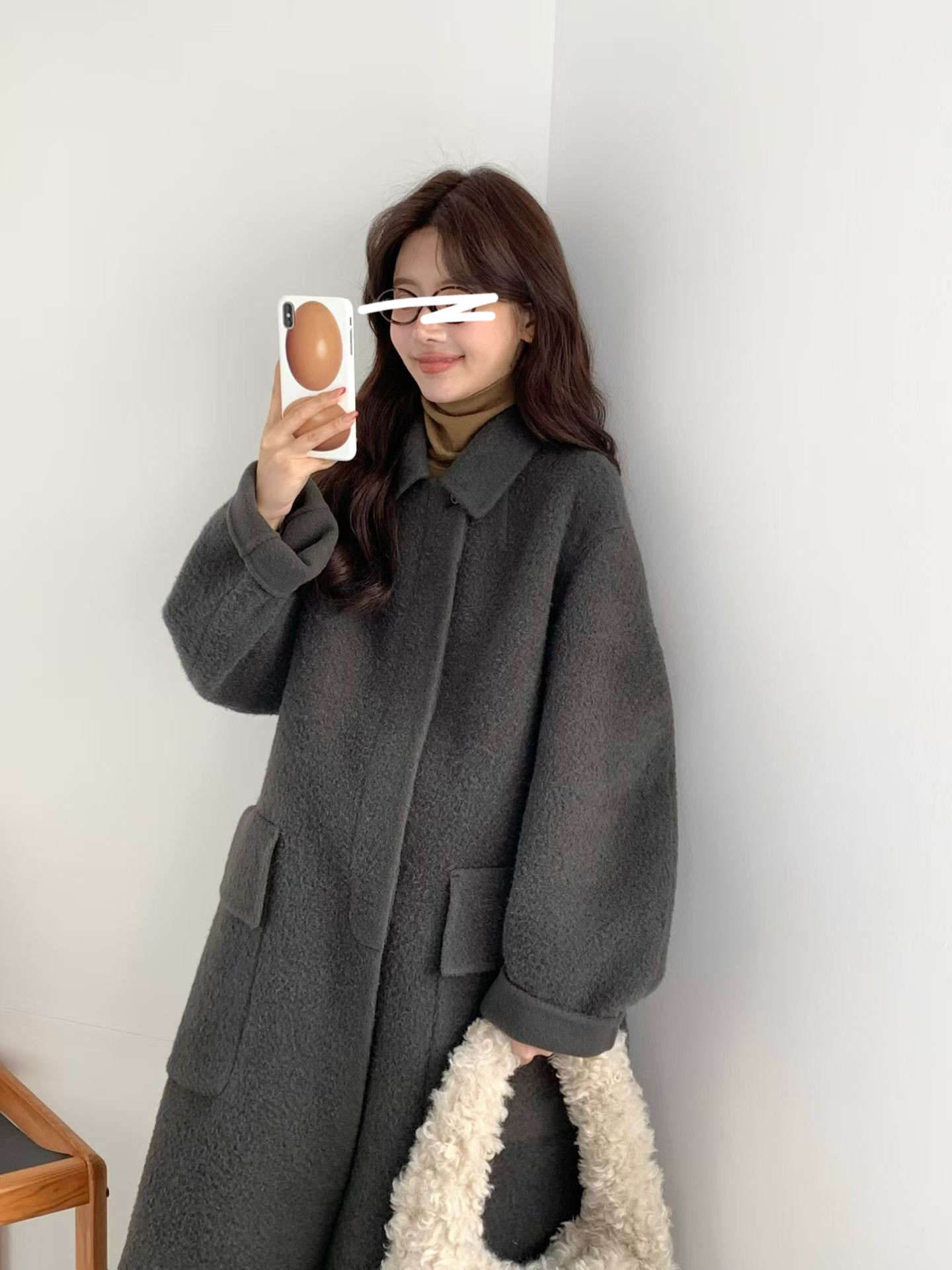 B12.氣質甜漾BABY駝羊毛手工大衣