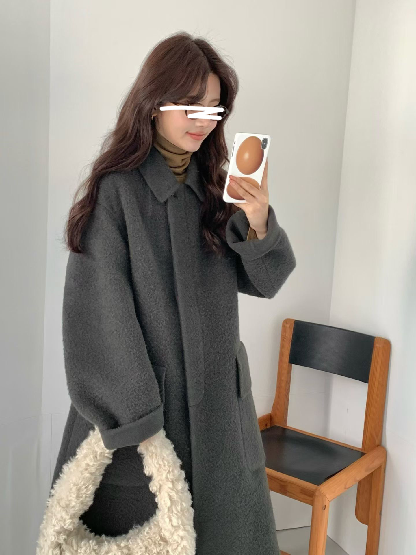 B12.氣質甜漾BABY駝羊毛手工大衣