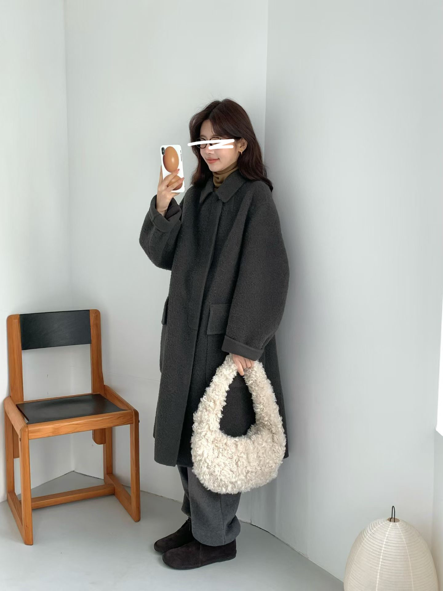 B12.氣質甜漾BABY駝羊毛手工大衣