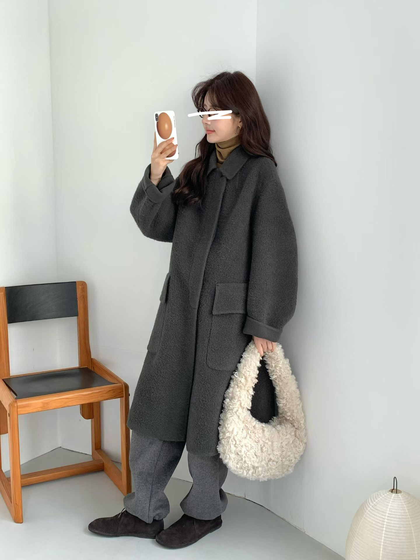 B12.氣質甜漾BABY駝羊毛手工大衣