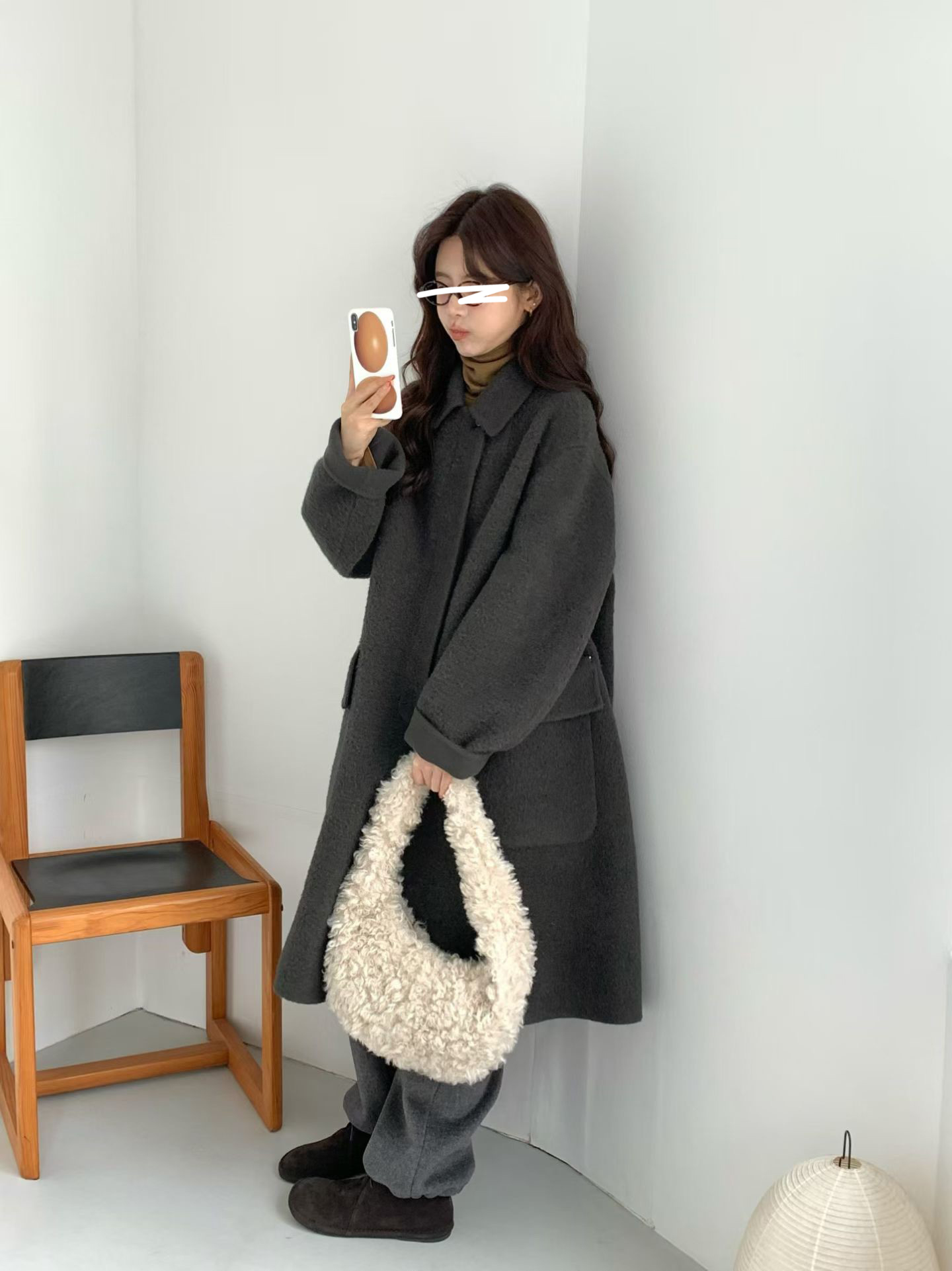 B12.氣質甜漾BABY駝羊毛手工大衣