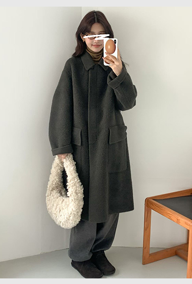 B12.氣質甜漾BABY駝羊毛手工大衣