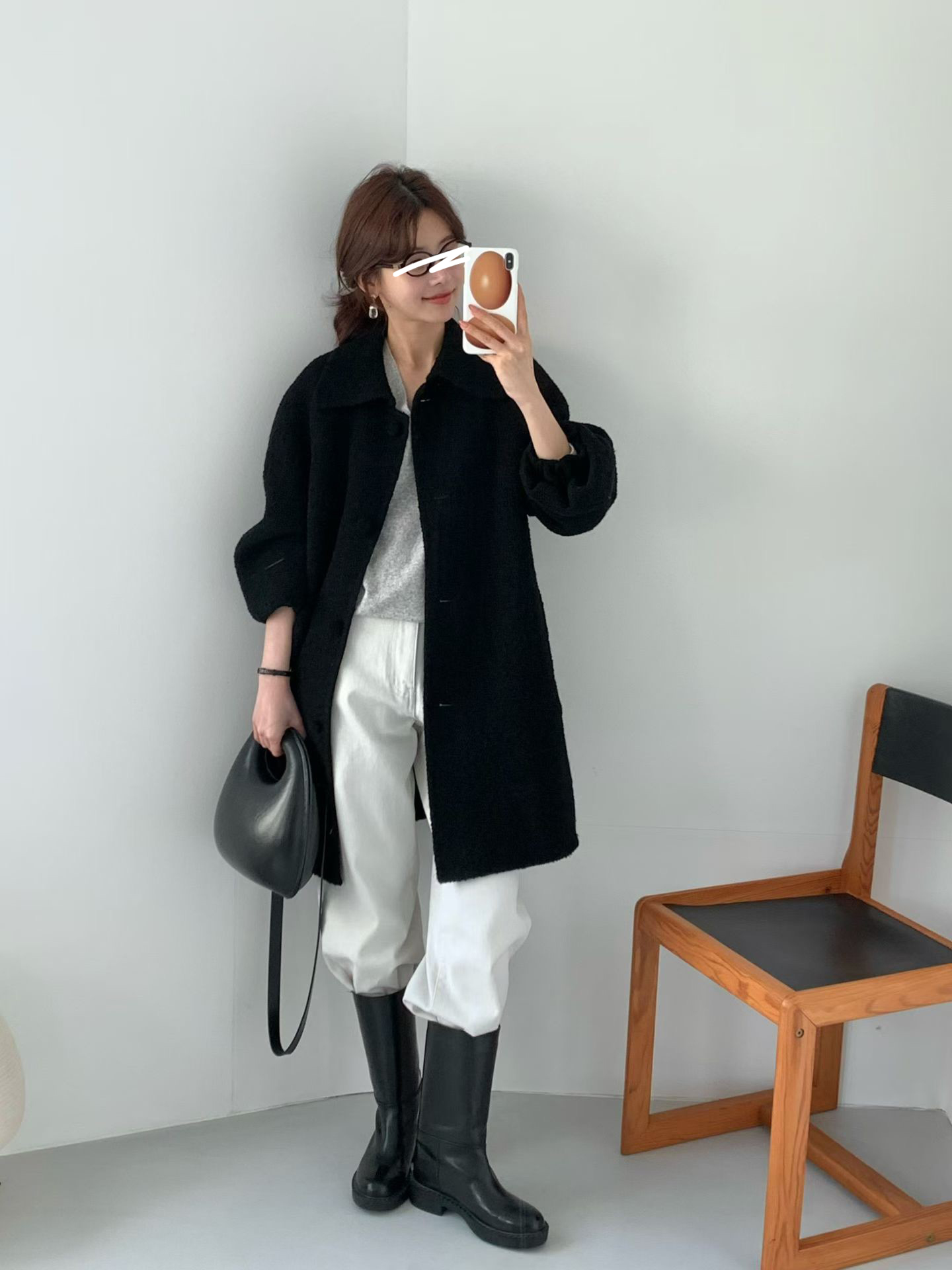 B10.午後約會BABY駝羊毛手工大衣