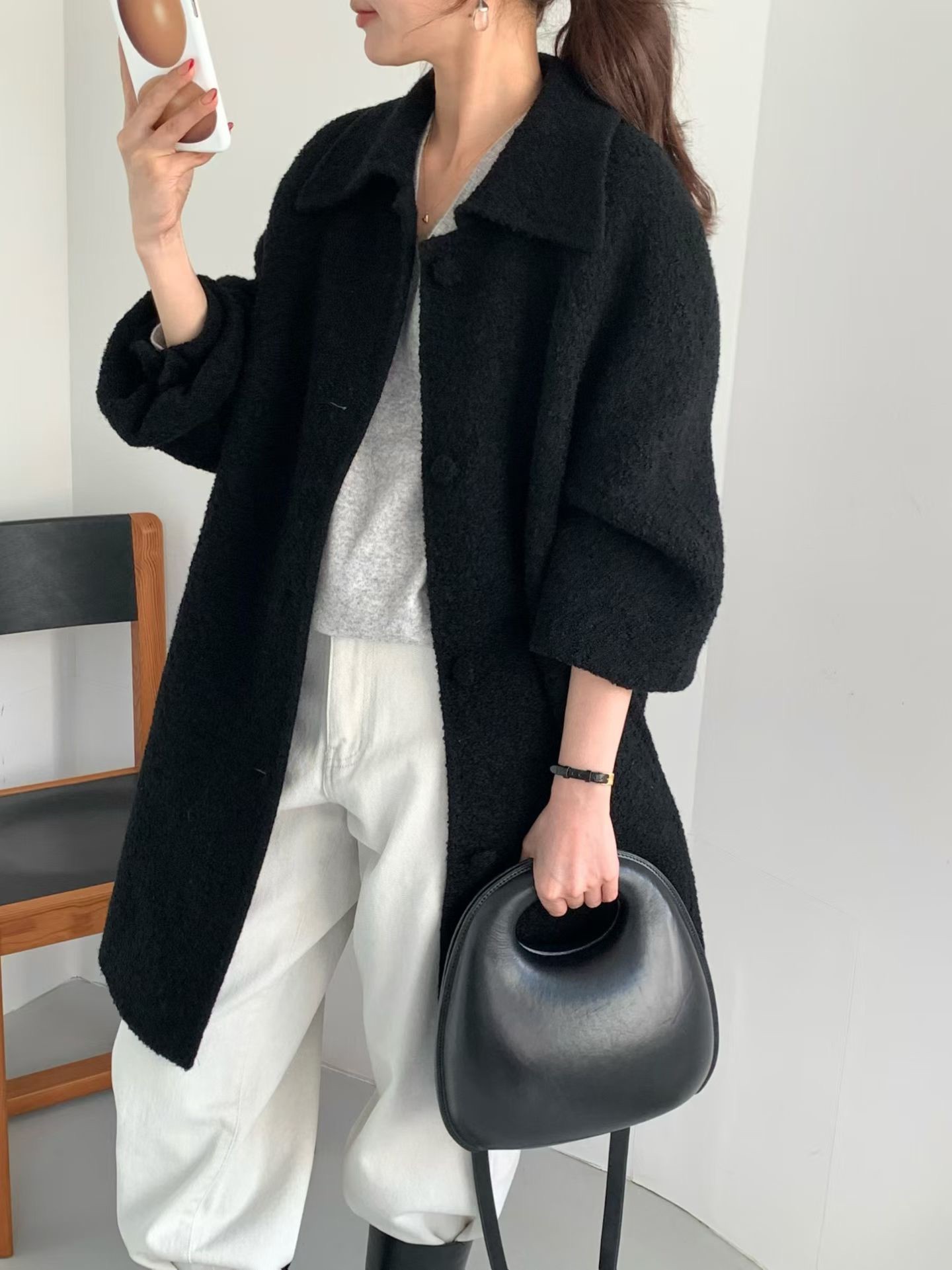 B10.午後約會BABY駝羊毛手工大衣