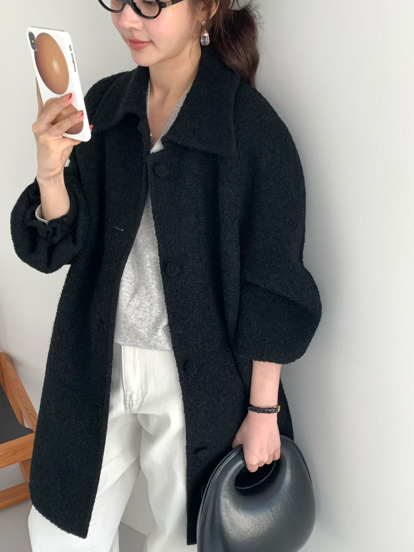 B10.午後約會BABY駝羊毛手工大衣