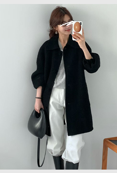 B10.午後約會BABY駝羊毛手工大衣