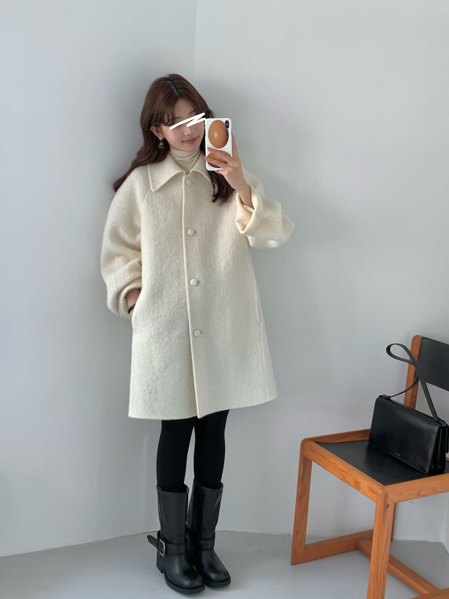 B10.午後約會BABY駝羊毛手工大衣