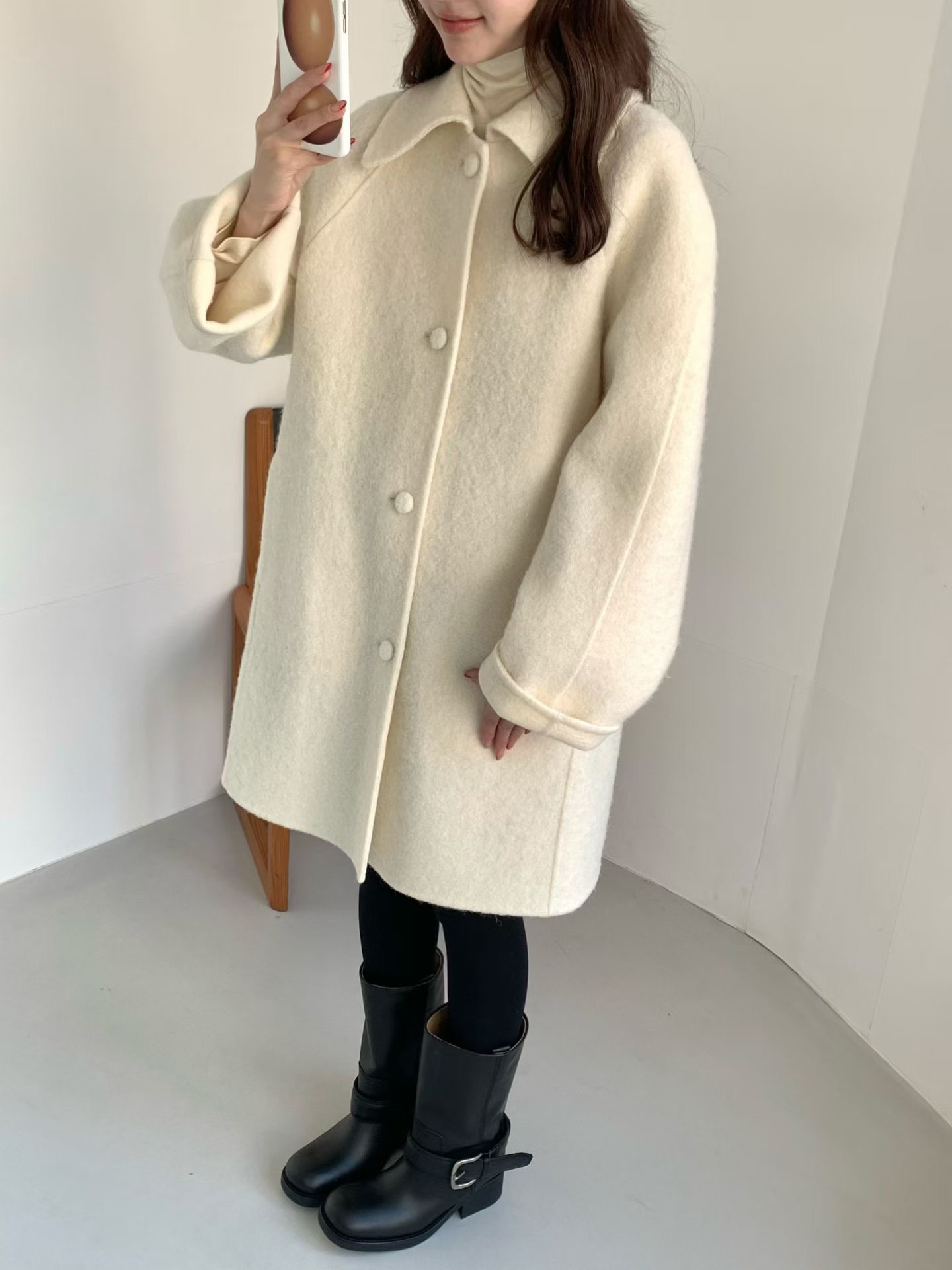 B10.午後約會BABY駝羊毛手工大衣