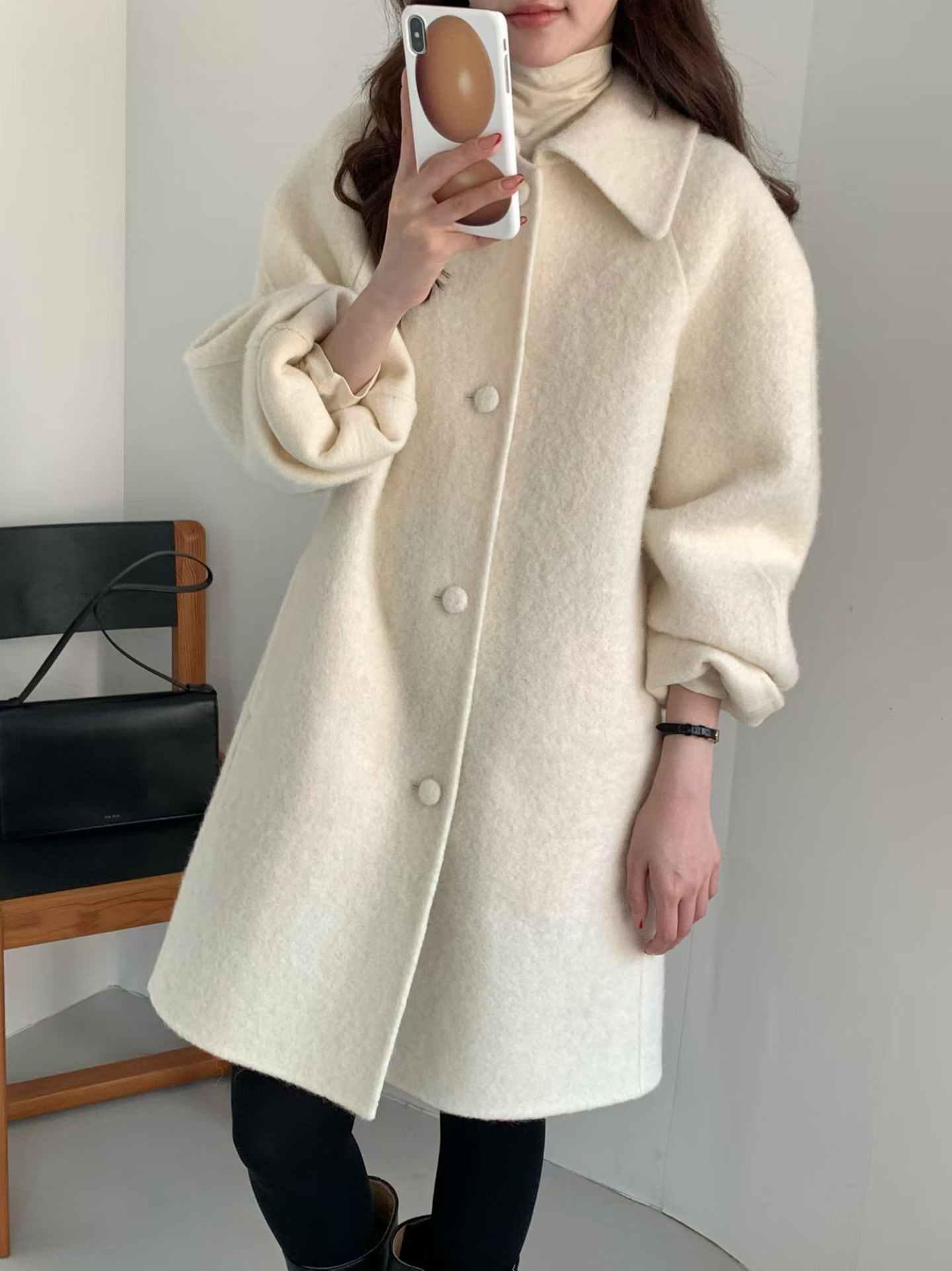 B10.午後約會BABY駝羊毛手工大衣