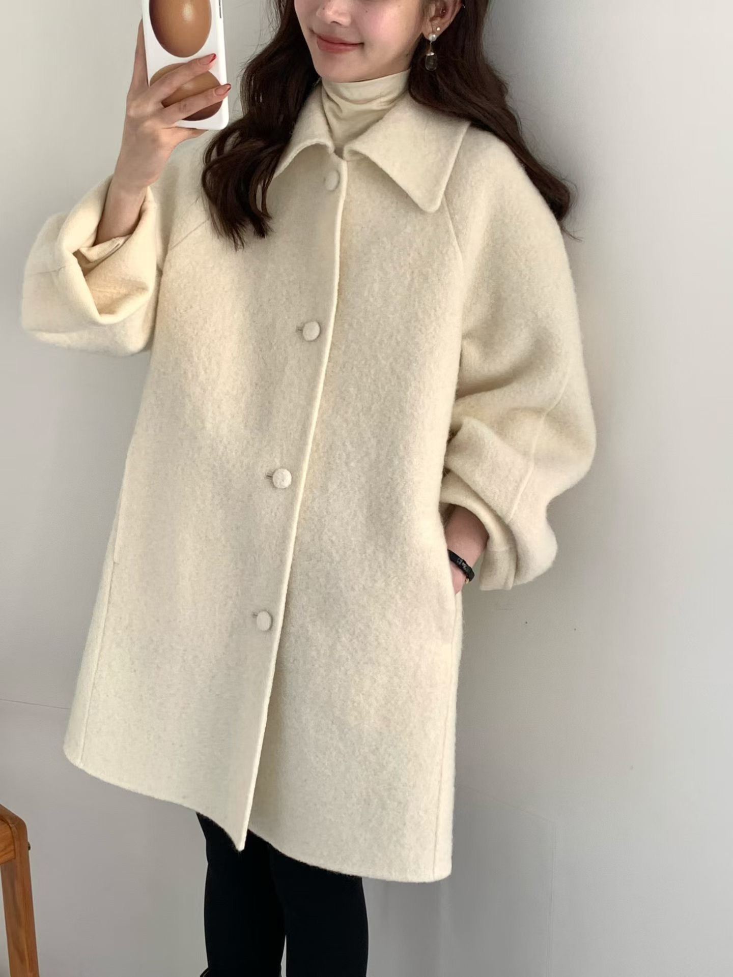 B10.午後約會BABY駝羊毛手工大衣