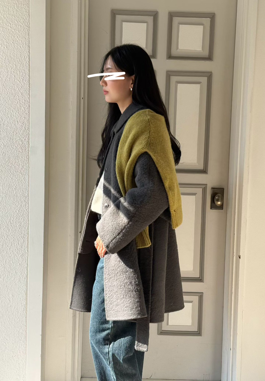 B59.瘦瘦歐膩優雅綁帶手工大衣