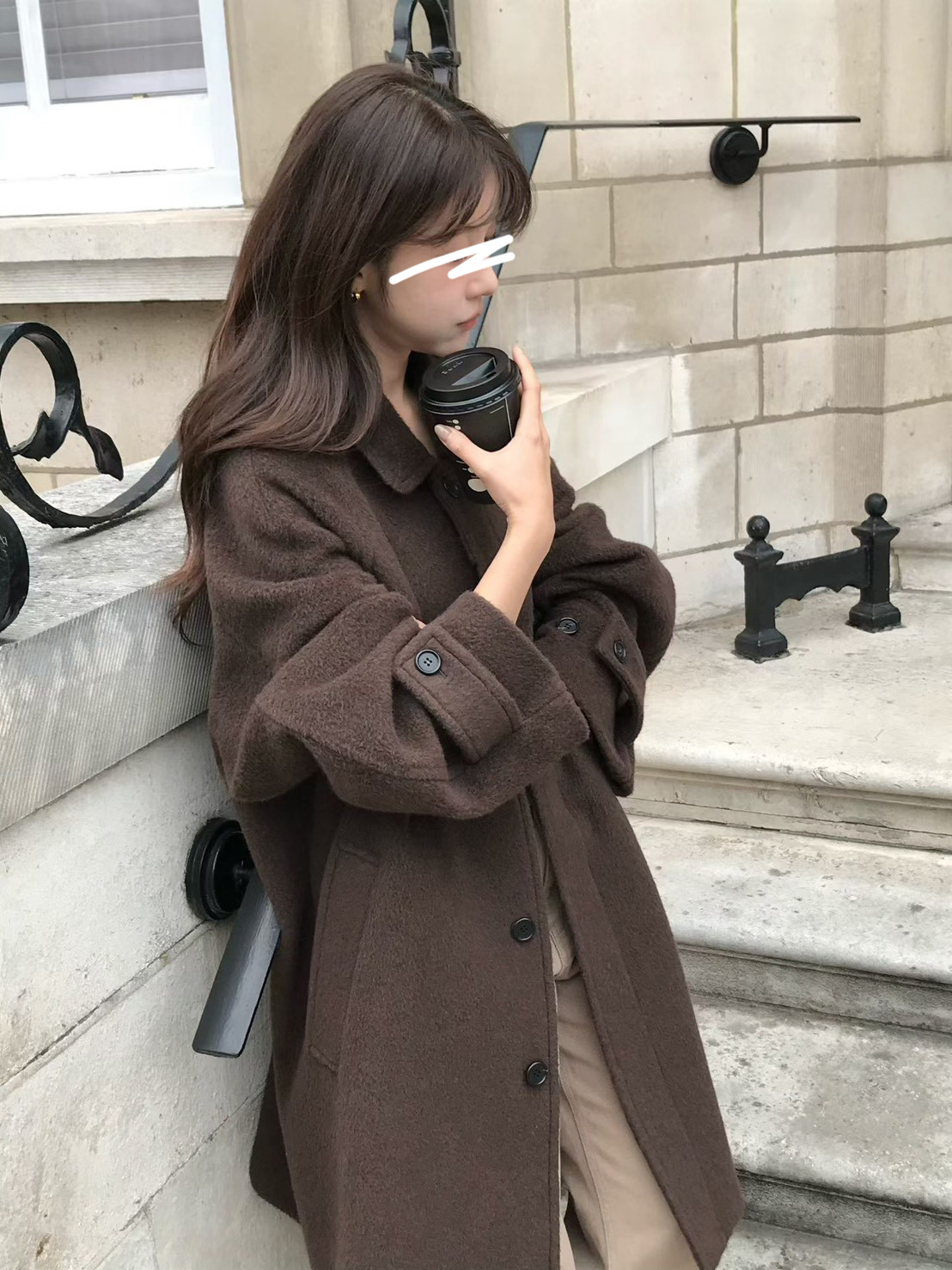 A15.小V家冬日50%BABY駝羊毛手工大衣