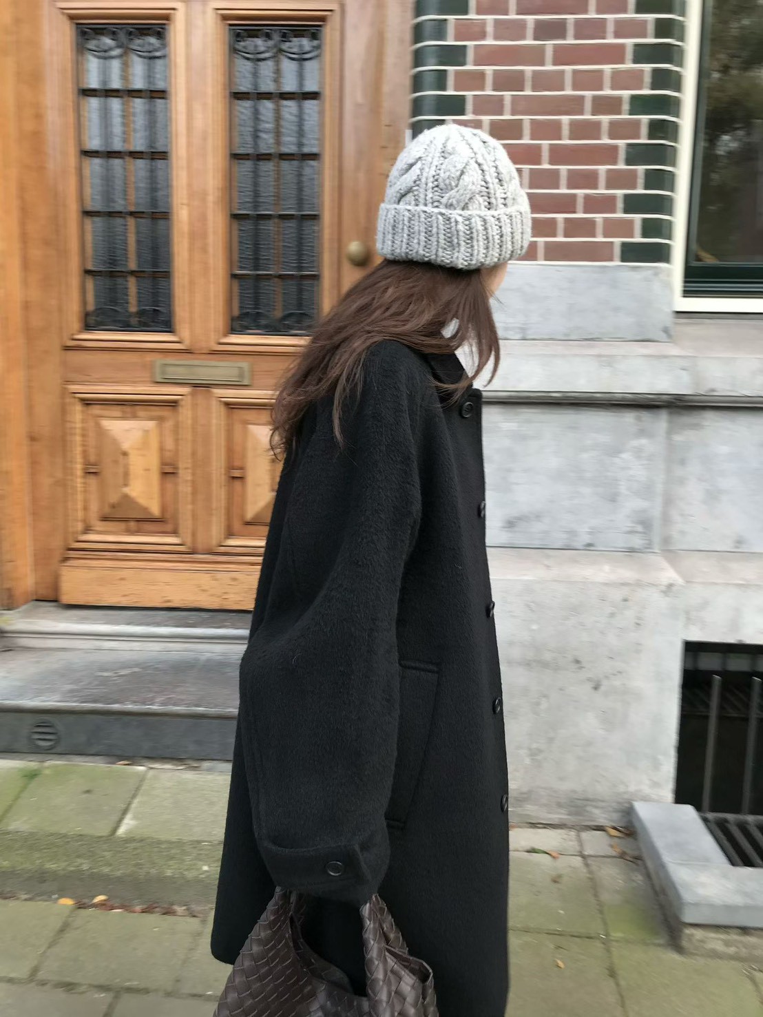 A15.小V家冬日50%BABY駝羊毛手工大衣