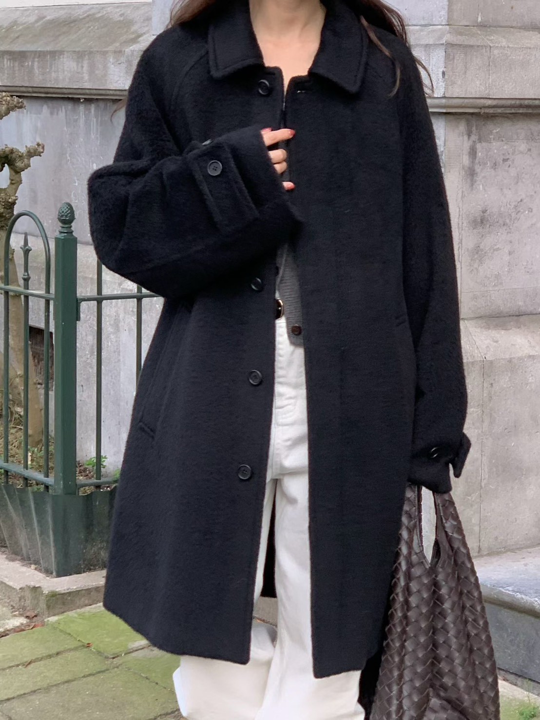 A15.小V家冬日50%BABY駝羊毛手工大衣