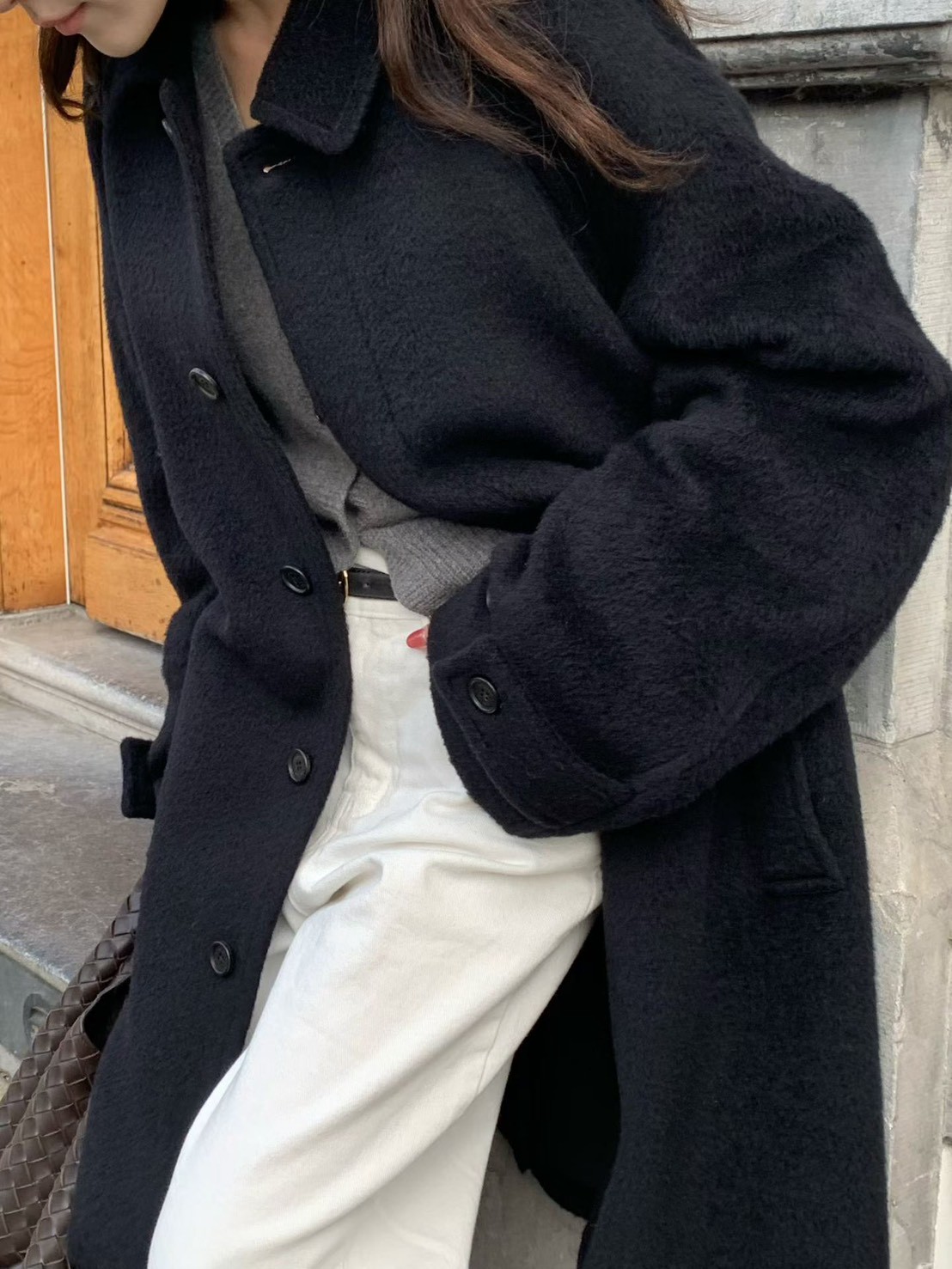 A15.小V家冬日50%BABY駝羊毛手工大衣