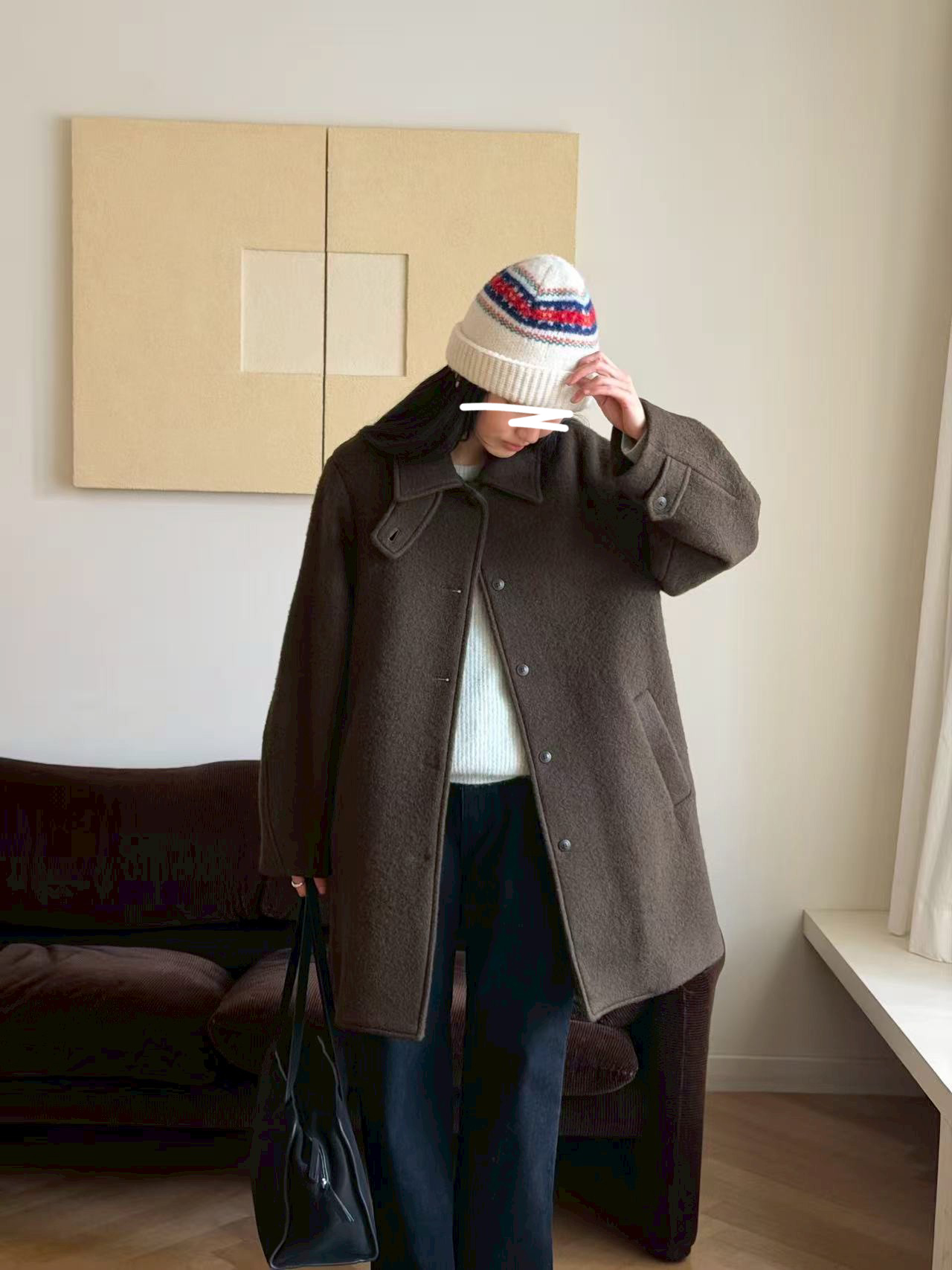 A59.瘦瘦歐膩領子2WAY手工大衣