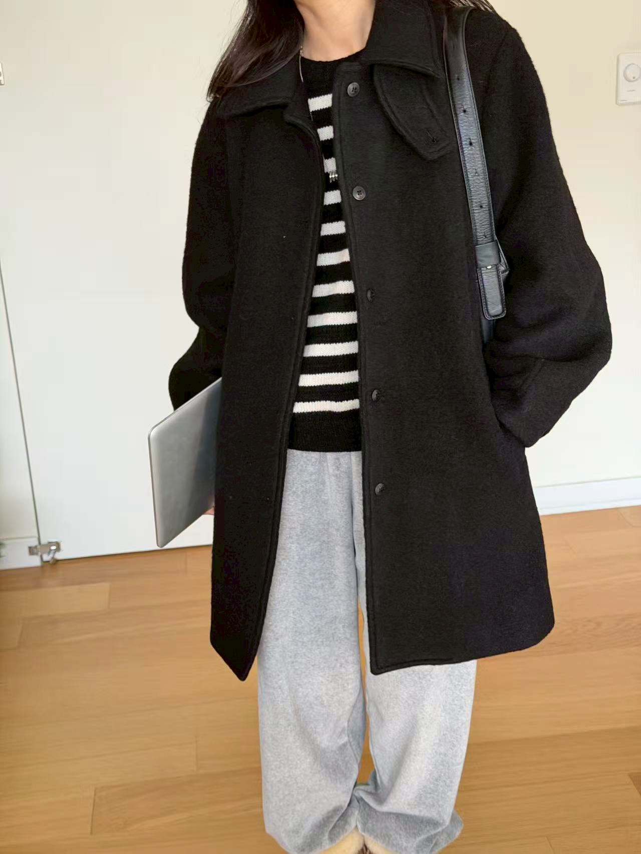 A59.瘦瘦歐膩領子2WAY手工大衣