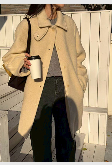 A59.瘦瘦歐膩領子2WAY手工大衣
