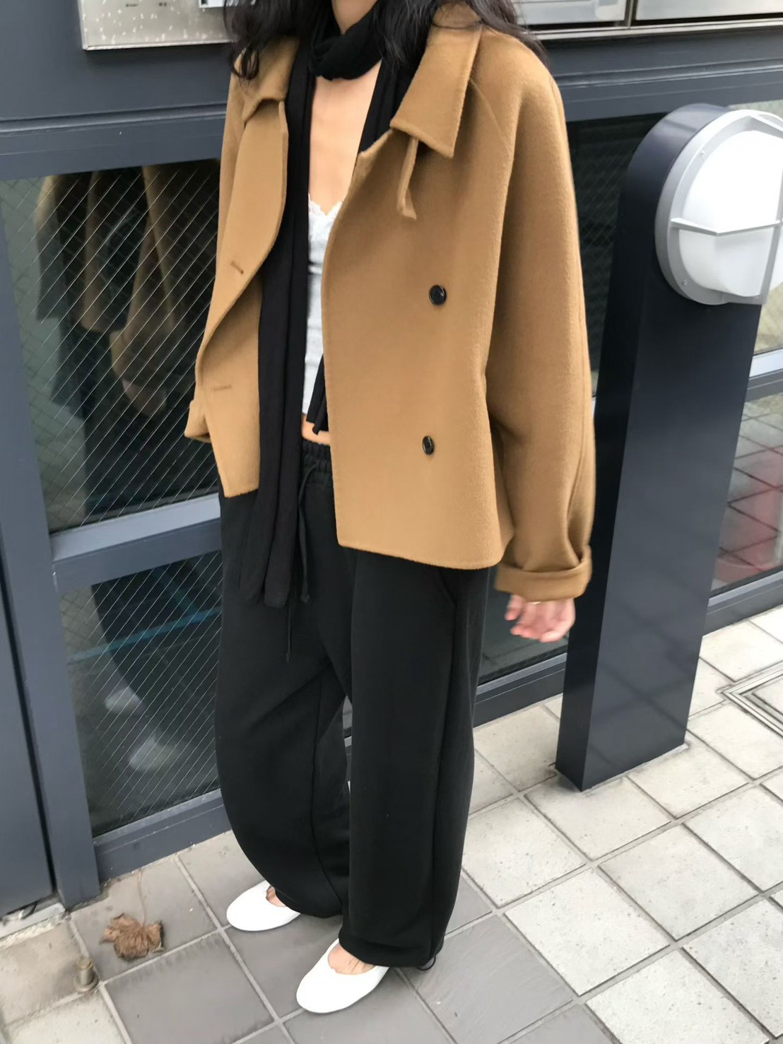 A11.小V家時髦女孩手工短大衣
