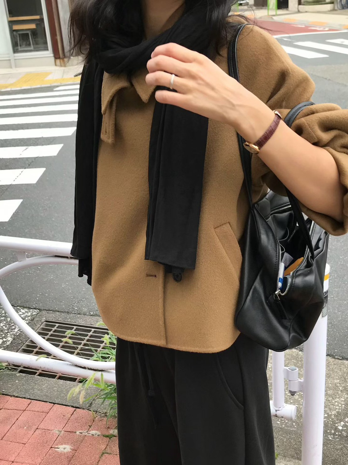 A11.小V家時髦女孩手工短大衣