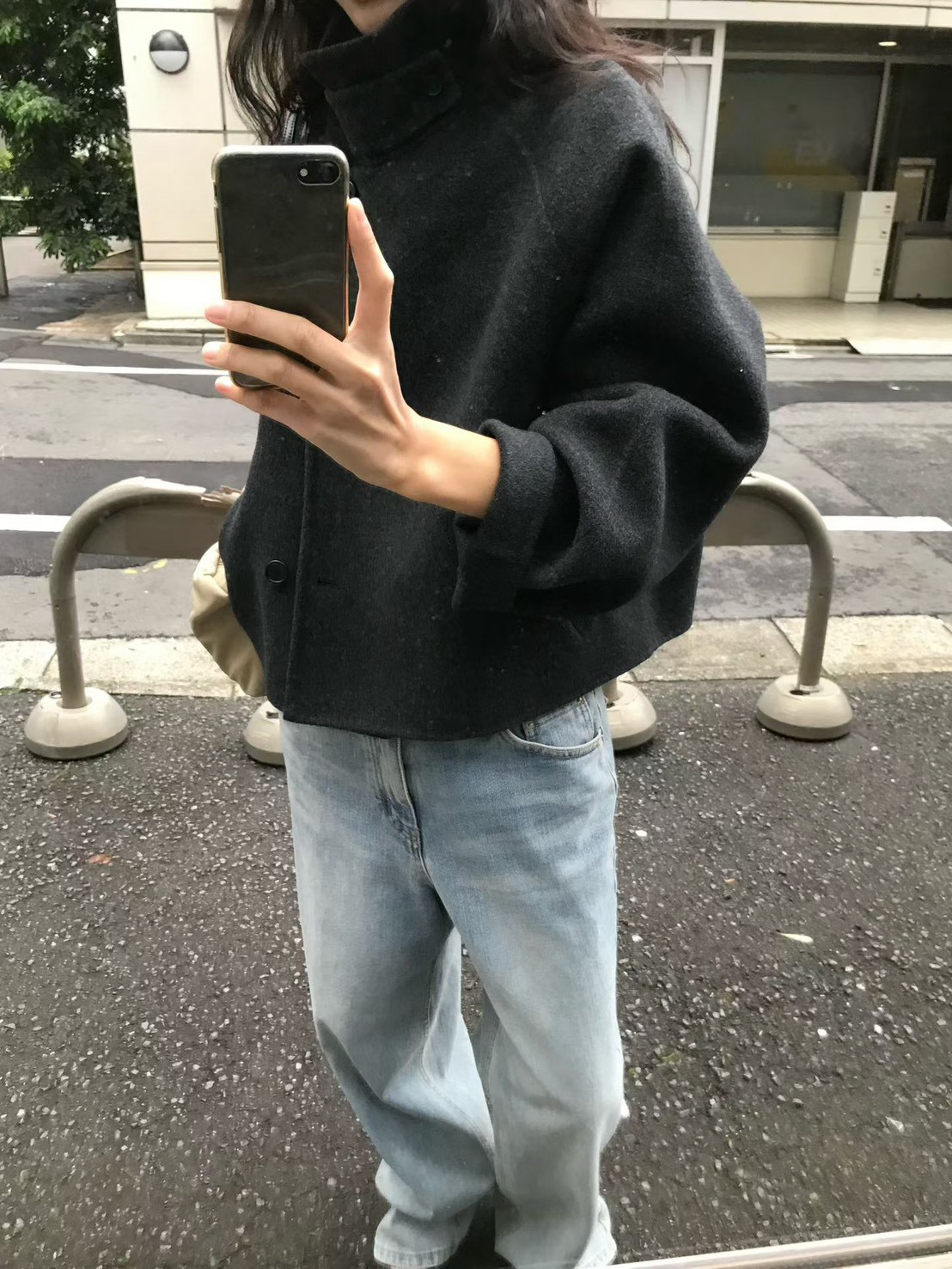 A11.小V家時髦女孩手工短大衣