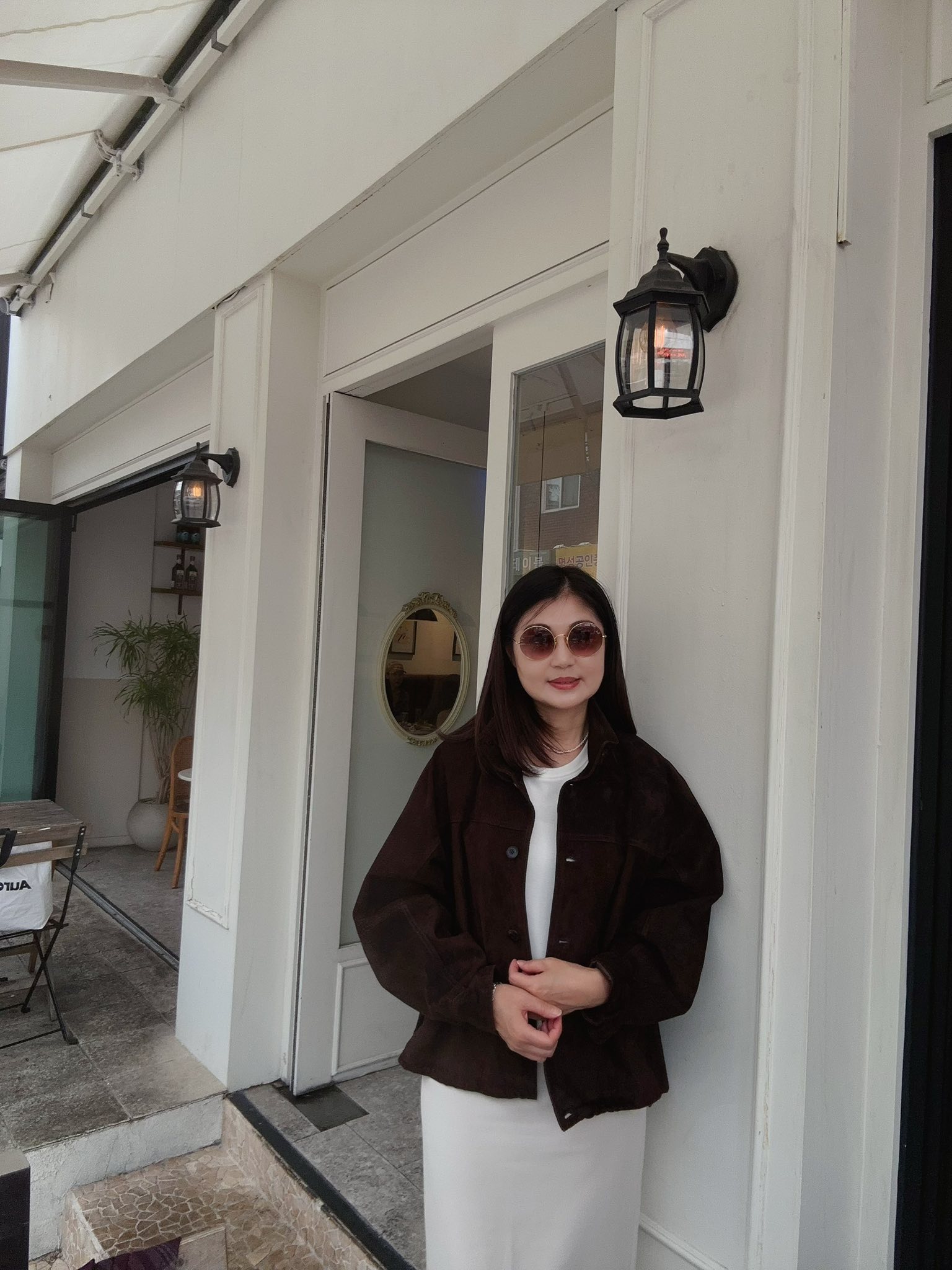 B31.大V家復古女孩麂皮外套