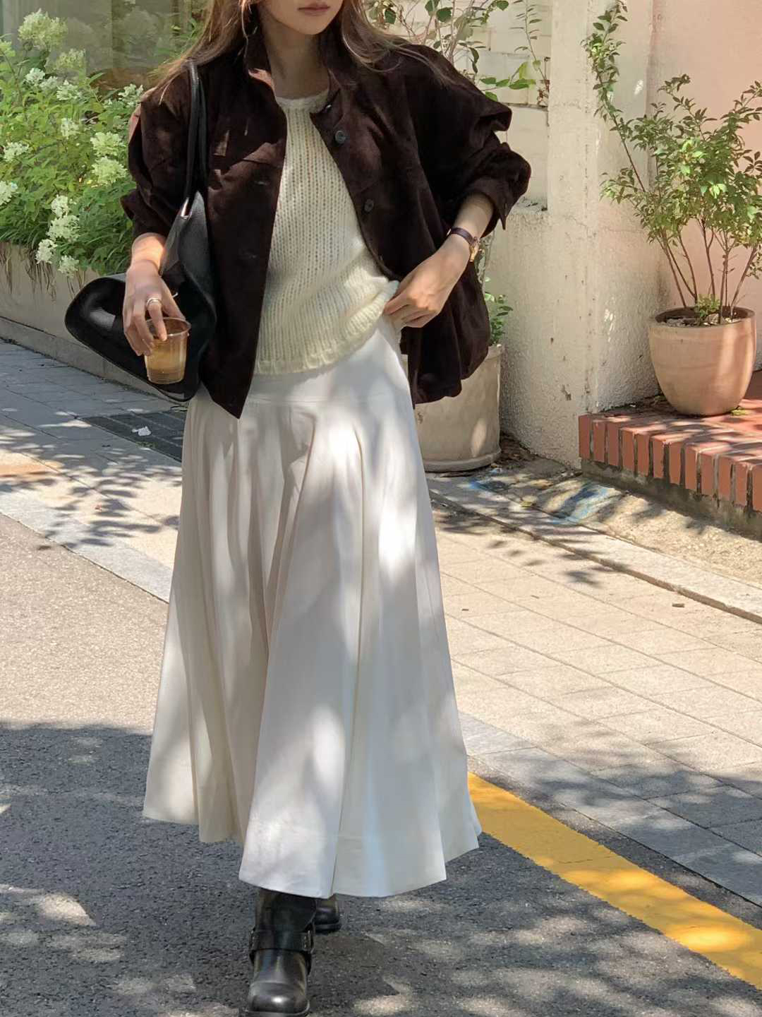 B31.大V家復古女孩麂皮外套