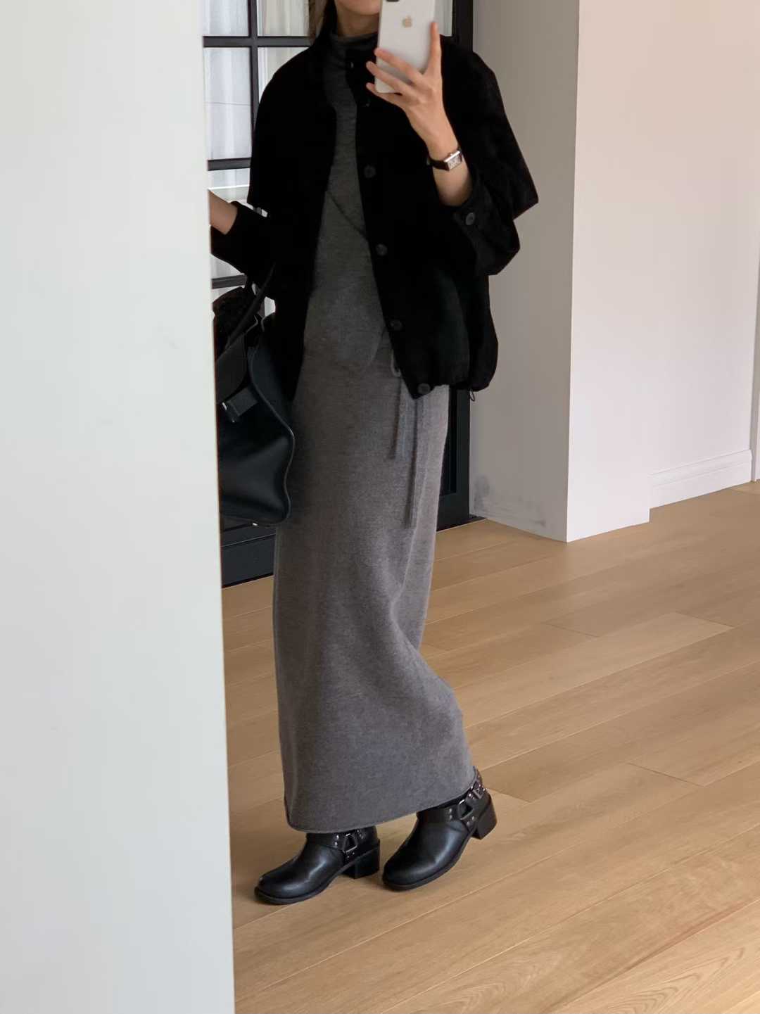 B31.大V家復古女孩麂皮外套
